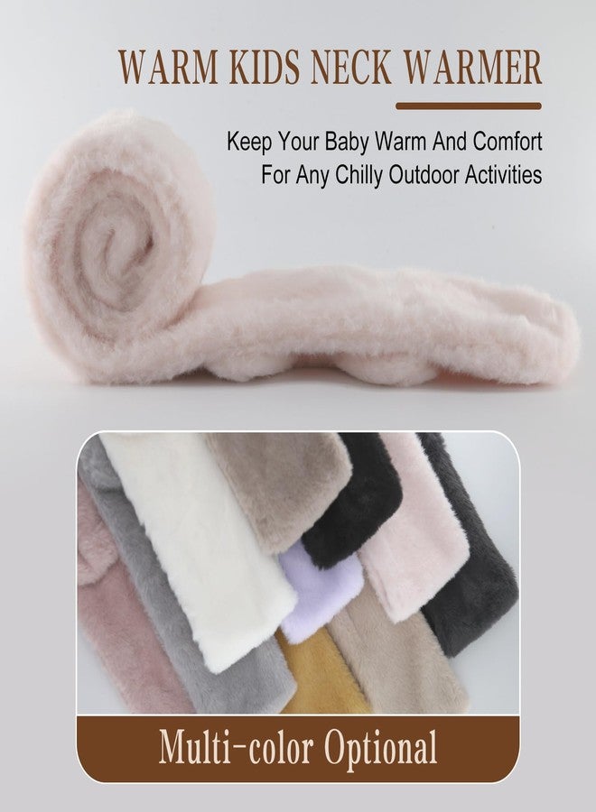 YATANAM Girls Scarf Fluffy Faux Fur Kids Scarves Winter Warm Scarf Toddler Adjustable Neck Warmer (Deep pink, One Size) - Image 5